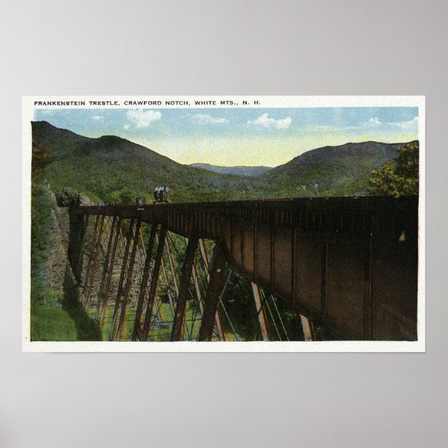 Crawford Notch View of Frankenstein Trestle Poster (Front)