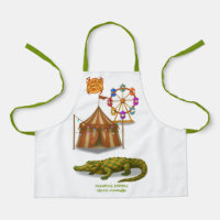 Crawford, painted circus crocodile
