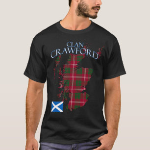 Crawford Scottish Clan Tartan Scotland T-Shirt
