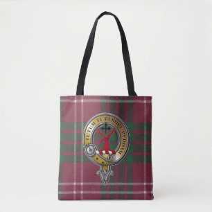 Crawford Tartan & Badge Tote Bag