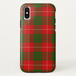 Crawford tartan red green plaid iPhone XS case