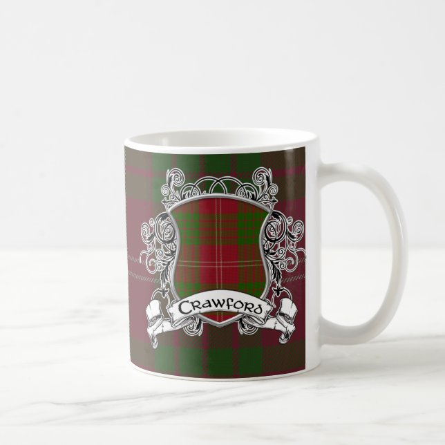Crawford Tartan Shield Coffee Mug (Right)