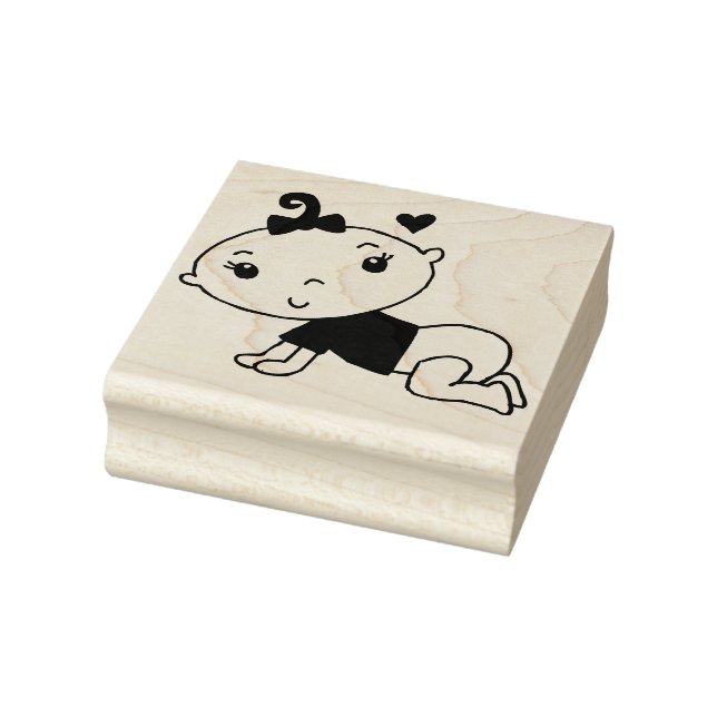 Crawing Baby Rubber Stamp (Stamp)