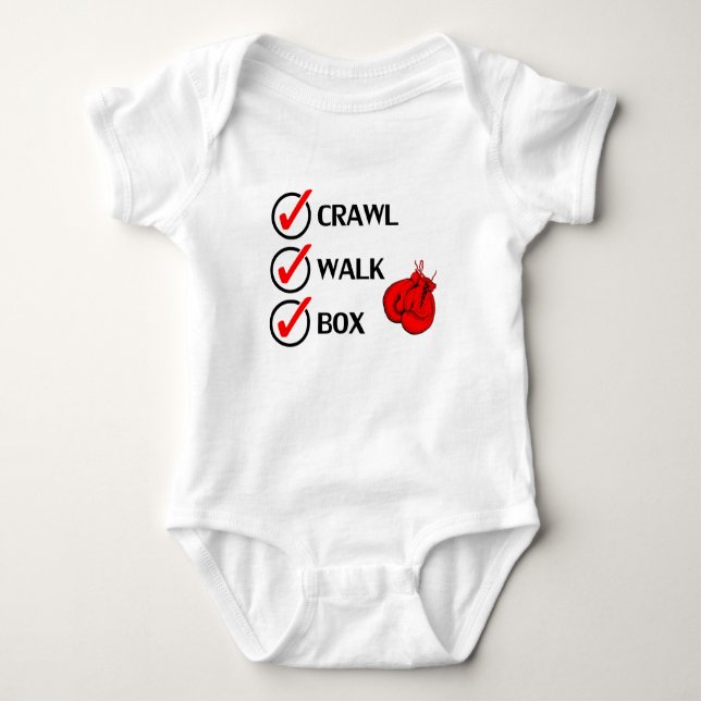 Crawl Walk Box Baby Bodysuit (Front)