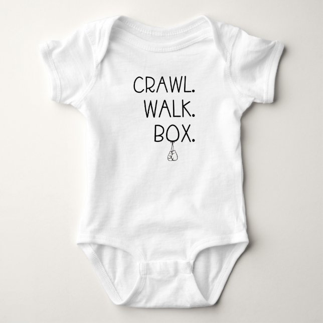 Crawl walk Box, Boxing Baby Bodysuit (Front)
