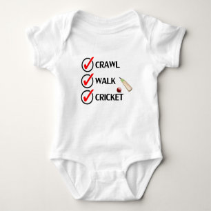 Crawl Walk Cricket Baby Bodysuit