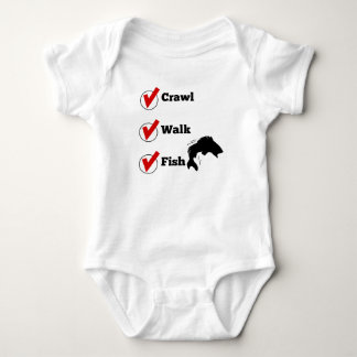 Crawl Walk Fish Baby Bodysuit