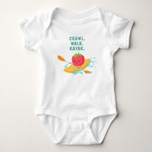 Crawl Walk Kayak Baby Bodysuit