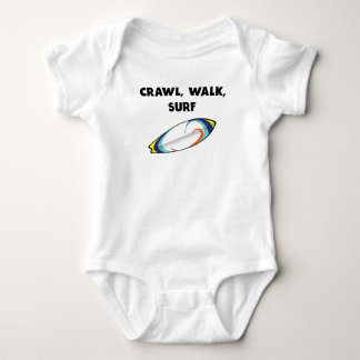 Crawl Walk Surf Baby Bodysuit