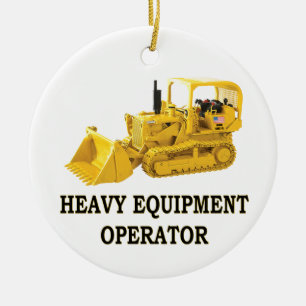 CRAWLER LOADER CERAMIC TREE DECORATION