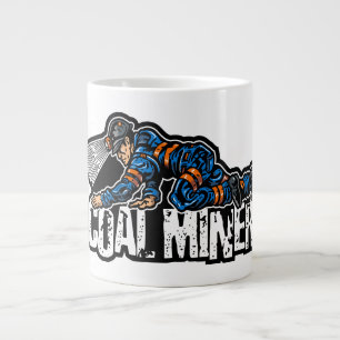 CRAWLING COAL MINER LARGE COFFEE MUG