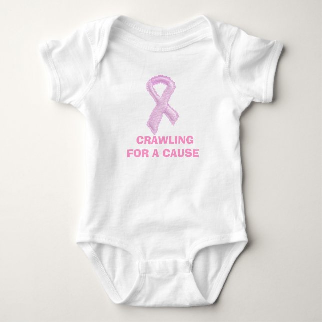 CRAWLING FOR A CAUSE BABY BODYSUIT (Front)