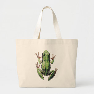 Crawling Frog Large Tote Bag