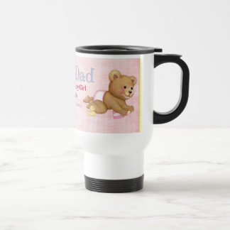 Crawling Teddy - New Dad of Girl - Customise Travel Mug
