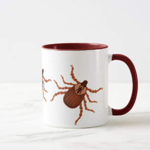 Crawly Realistic Tick Illustration Mug