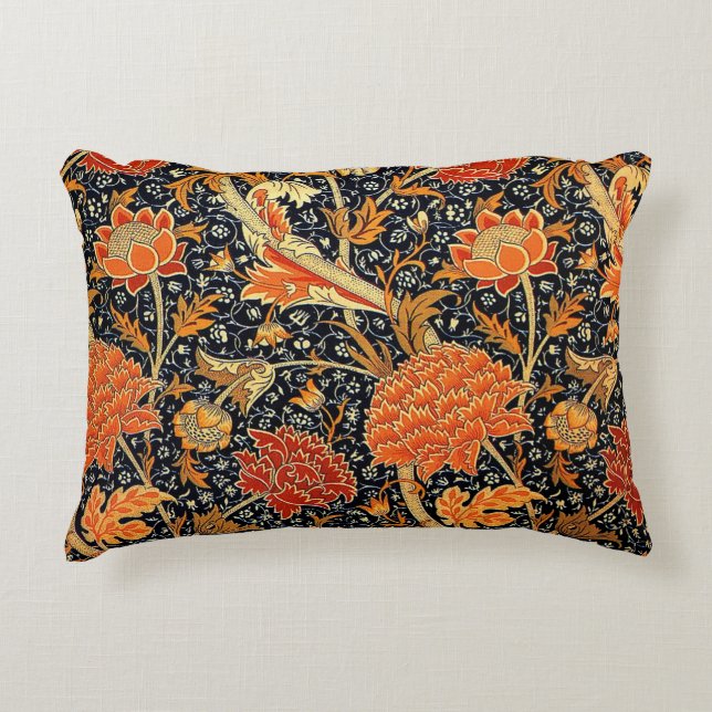 Cray, a beautiful William Morris design, Decorative Cushion (Front)