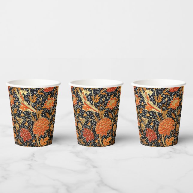Cray, a beautiful William Morris design, Paper Cups (Multi)