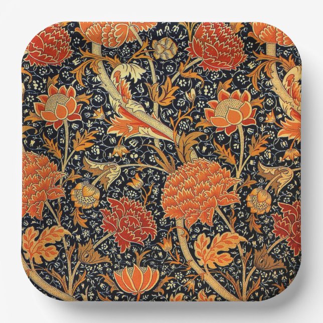Cray, a William Morris pattern,  Paper Plate (Front)