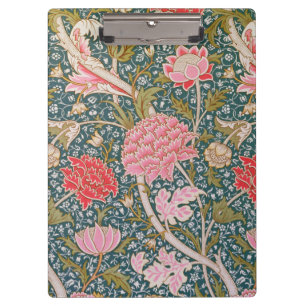 Cray - Art nouveau floral print by William Morris Clipboard