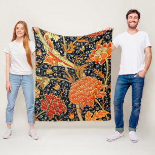 Cray by William Morris Fleece Blanket