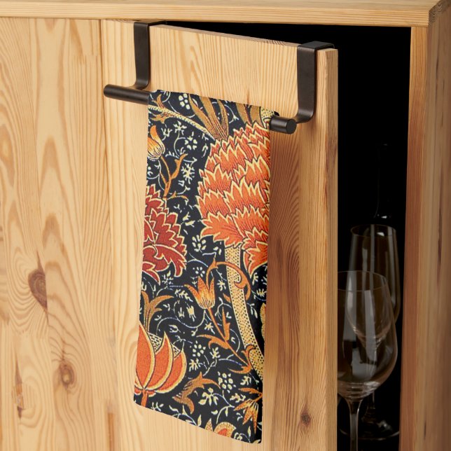 Cray, famous vintage design, tea towel (Thirds Fold)