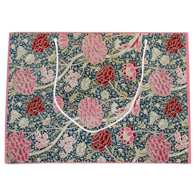 Cray Pattern (by William Morris) Large Gift Bag (Front)