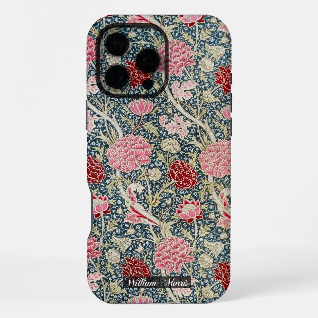 Cray Pattern - flowers&leaves - WilliamMorris iPhone Case (Back)
