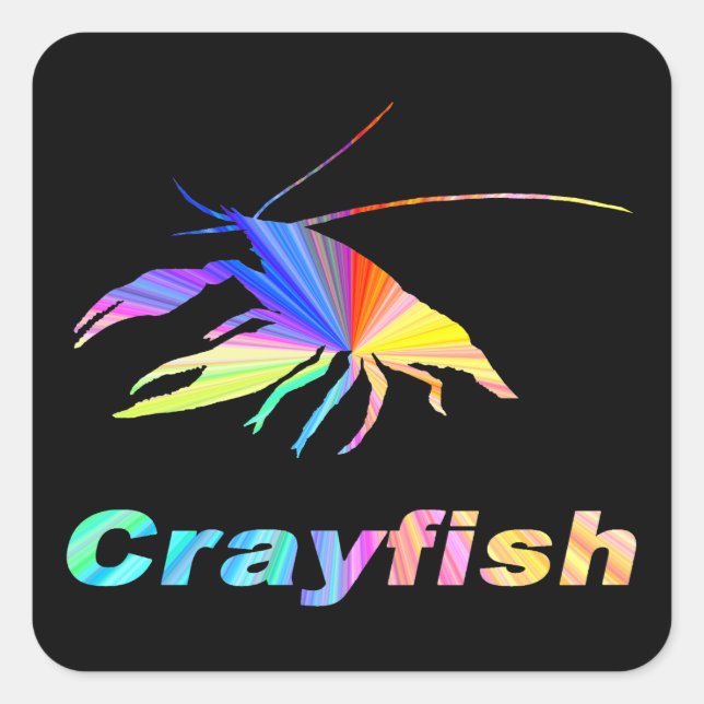 Crayfish-24 Square Sticker (Front)