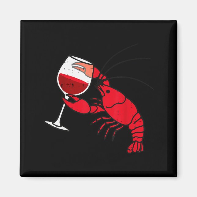 Crayfish Boil Party Funny Crawfish Lobster Seafood Magnet (Front)