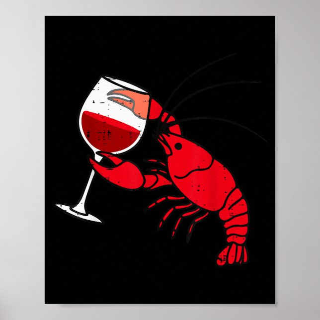 Crayfish Boil Party Funny Crawfish Lobster Seafood Poster (Front)