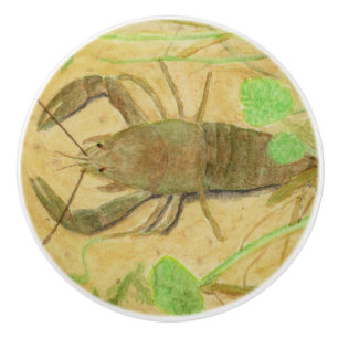 Crayfish Ceramic Knob