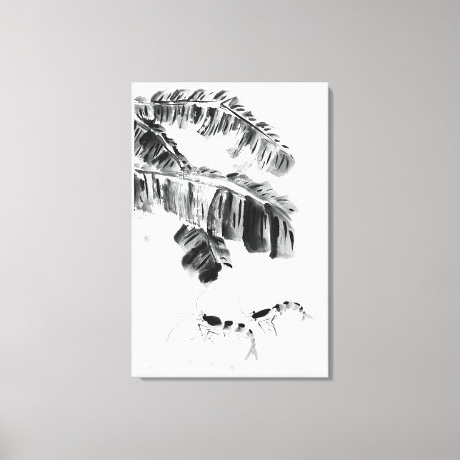 Crayfish in Water Canvas Print (Front)