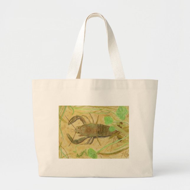 Crayfish Large Tote Bag (Front)