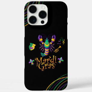 Crayfish/trumpet/mask/fleur de lis Mardi Gras  iPhone 16 Pro Max Case
