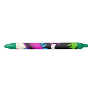 craying for you pshycodelic black ink pen
