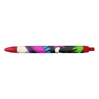 craying for you pshycodelic black ink pen