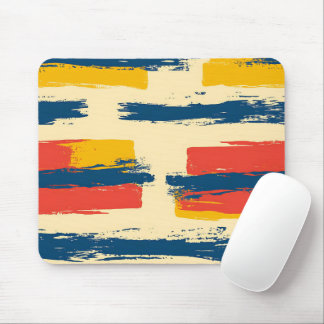 Crayon and Butterfly Flowers Mouse Mat