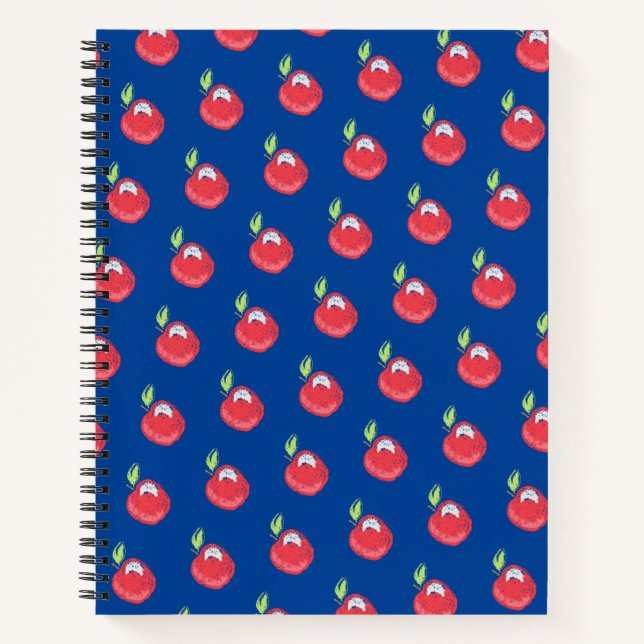 Crayon Apple Pattern Notebook (Front)