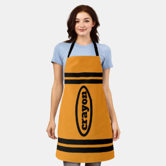 Crayon Apron Family & Group Costumes - Orange