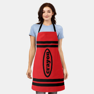 Crayon Apron Family & Group Costumes - Red