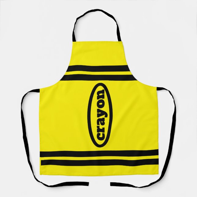 Crayon Apron Family & Group Costumes - Yellow (Front)