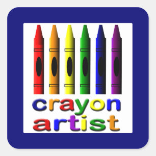Crayon Artist  Cute Sticker