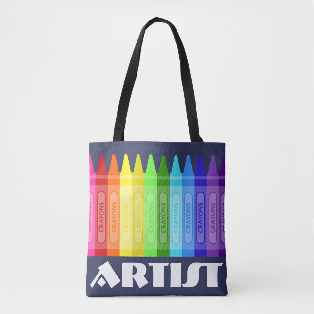 Crayon Artist Tote Bag (Front)