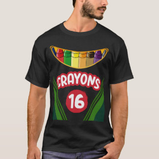 Crayon Box Fun Teacher Student Crayon Squad Hallow T-Shirt