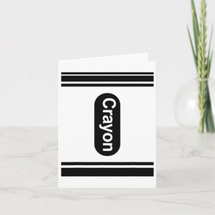 Crayon Box Matching Halloween Costume Couple Frien Card