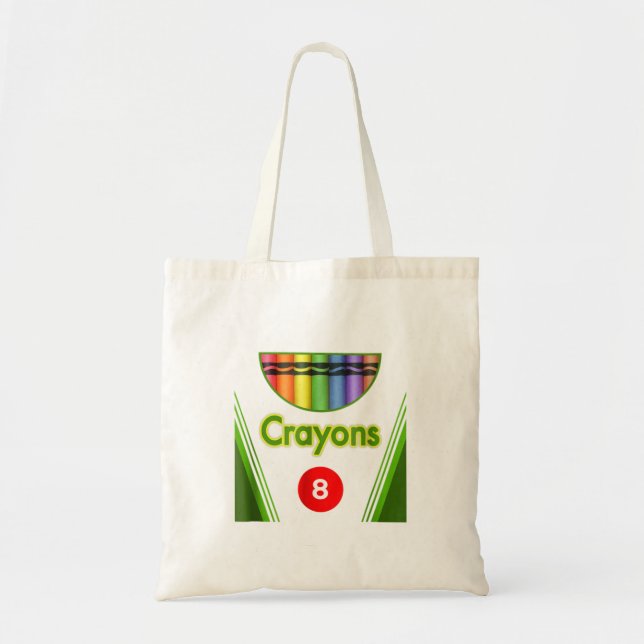 Crayon Box of 8 Costume Halloween T-Shirt-DZl52.pn Tote Bag (Front)