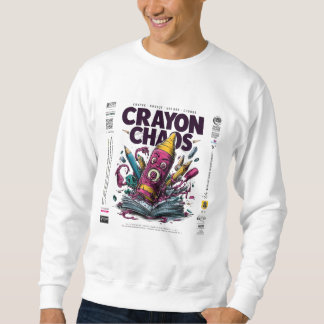Crayon Chaos Art – Trippy Melting Crayon Streetwea Sweatshirt
