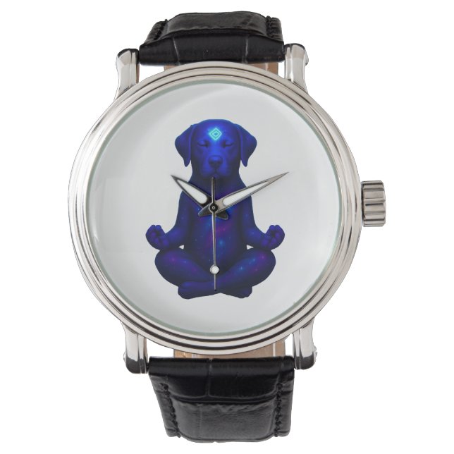 Crayon Chaos – Funny Brussels Griffon Dog Meme Des Watch (Front)