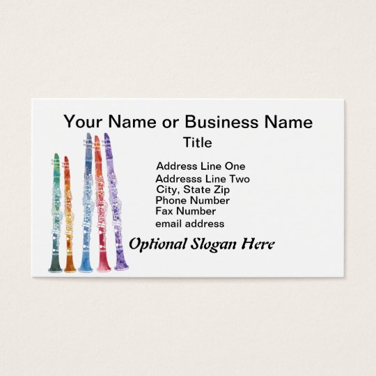 Crayon Clarinets Business Card