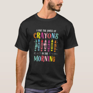 Crayon Colour Artist Colouring Teacher T-Shirt